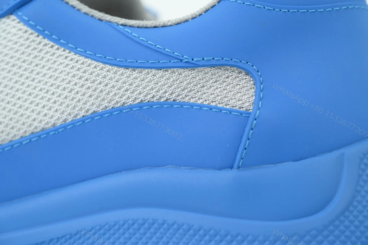 View 2 of Prada Sneakers Rubber Blue