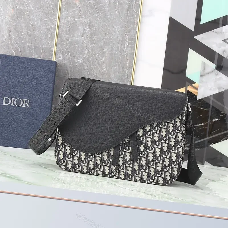 Monogram Crossbody: Black Leather, Modern Luxe, Daily Chic — view 1