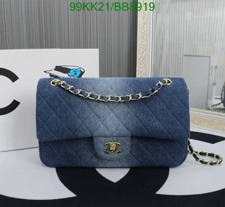Chanel Washed Denim Shoulder Bag in Sky Blue BB5678 – Effortless Fashion Accessory — view 1