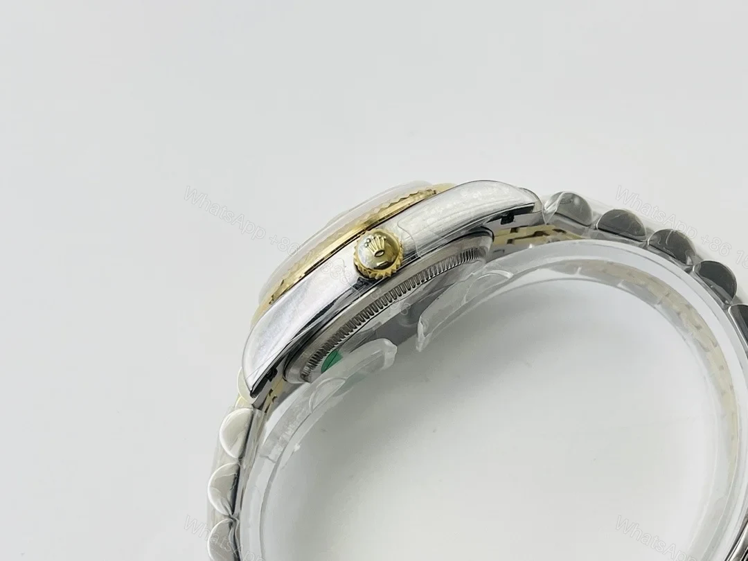 View 4 of Replica Rolex Datejust Gold Palm Motif Dial 126233 36 mm