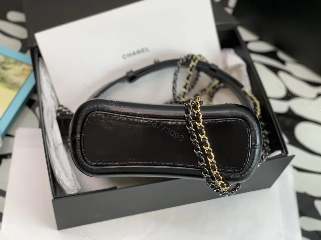 View 4 of Chanel-Inspired Quilted Black Leather Crossbody: Refined Shine