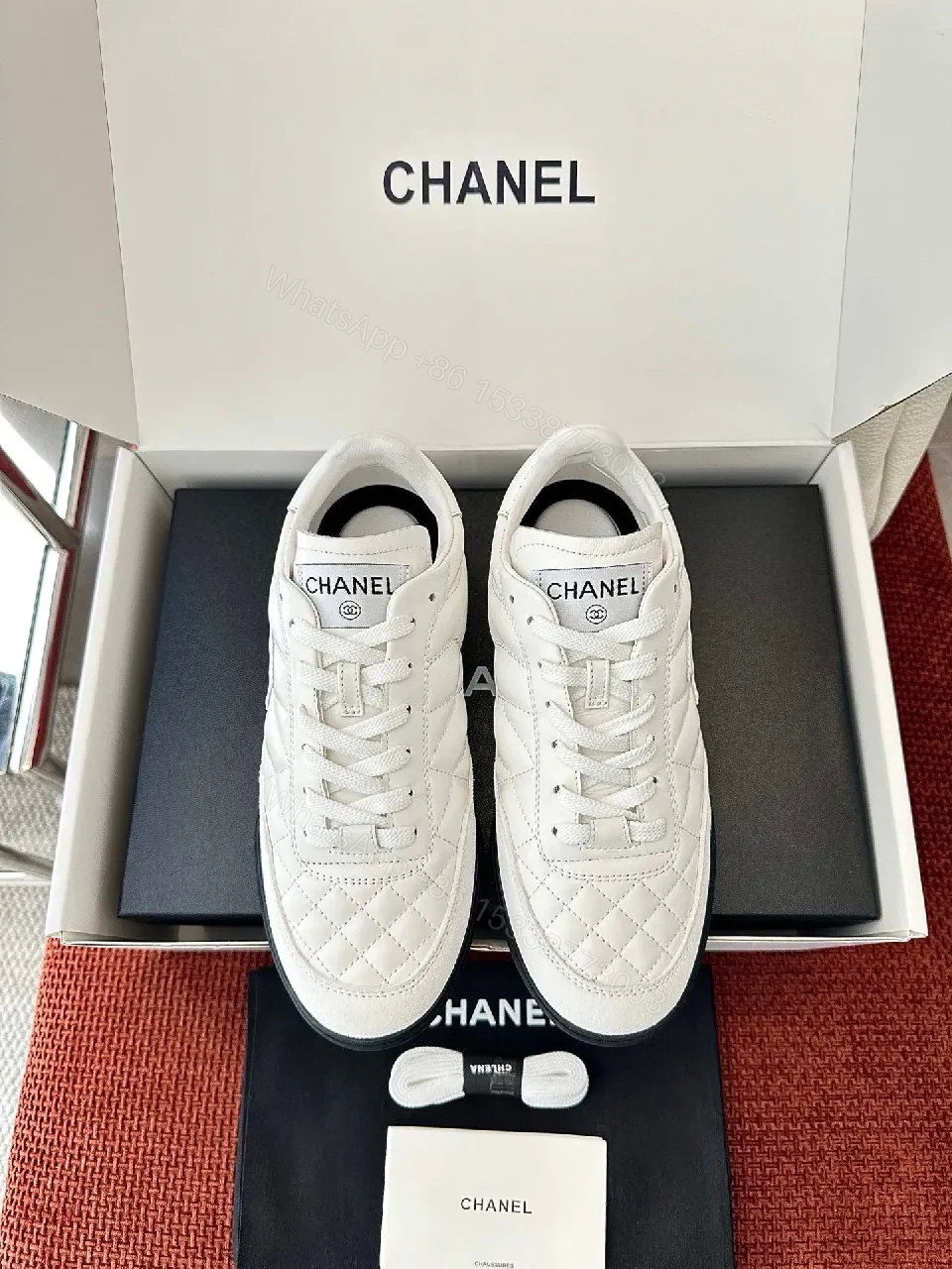 Quilted White Luxury Sneaker: All-Day Comfort, Couture-Inspired — view 1