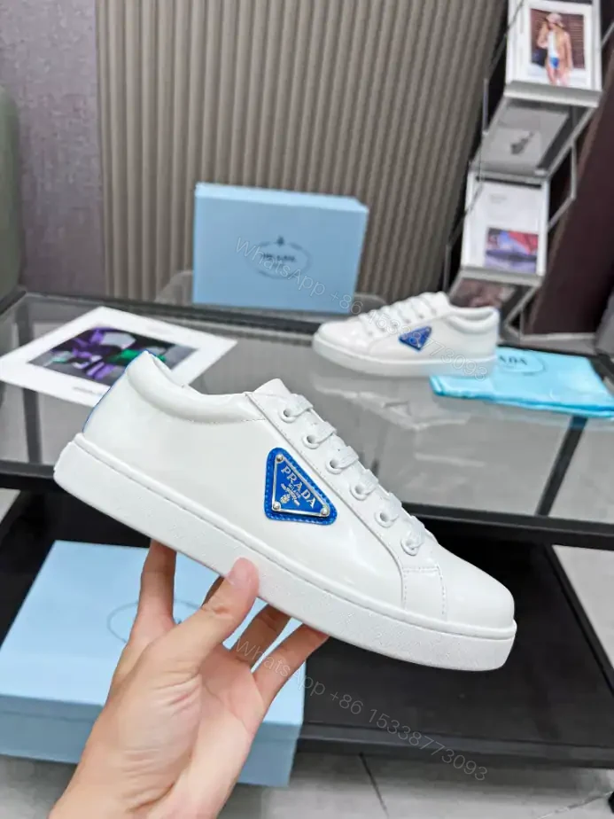 View 2 of PRADA BRUSHED LEATHER SNEAKERS – PRD044