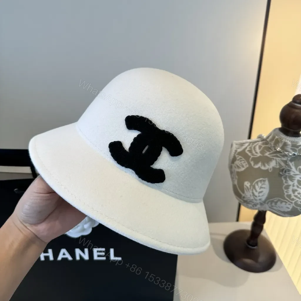 View 7 of White Wool Fedora: Minimalist Chic with Bold Logo Accent