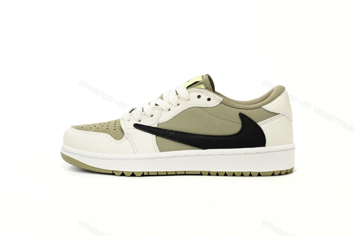 View 14 of Travis Scott x Air Jordan 1 Low Golf “Olive” FZ3124-200