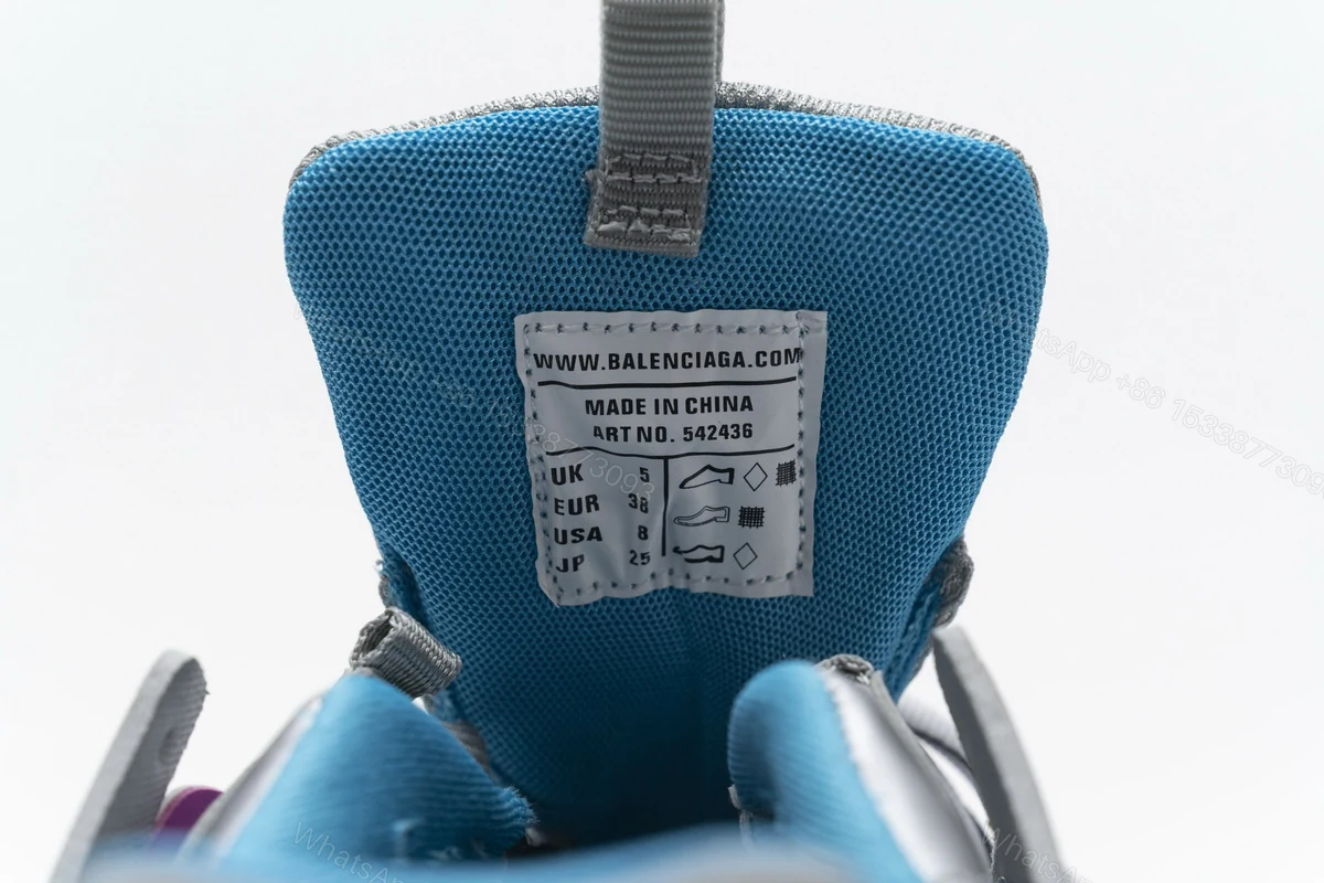 View 3 of Balenciaga Track.Blue Pink Silver 542436 W1GC1 4051