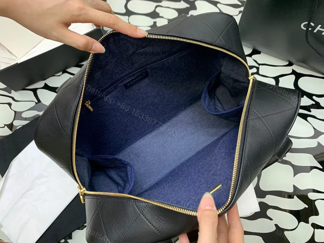 View 5 of Chanel Shopping Bag Like Auth Handbags Woman’s Braille Pattern 30x45x15cm