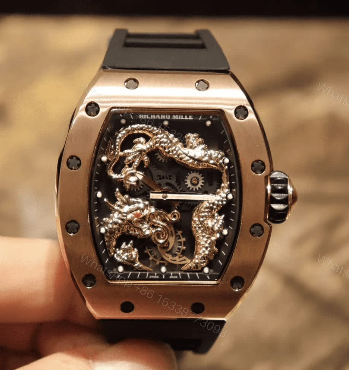 View 8 of Richard Mille Swiss Clone – RM-57 Dragon Watch