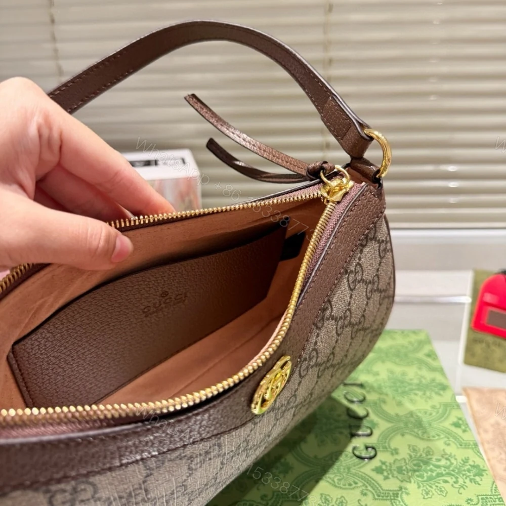 View 5 of Gucci Ophidia Small Shoulder Bag Beige And Dark Brown 24Cm 735145 KAAAD 8358