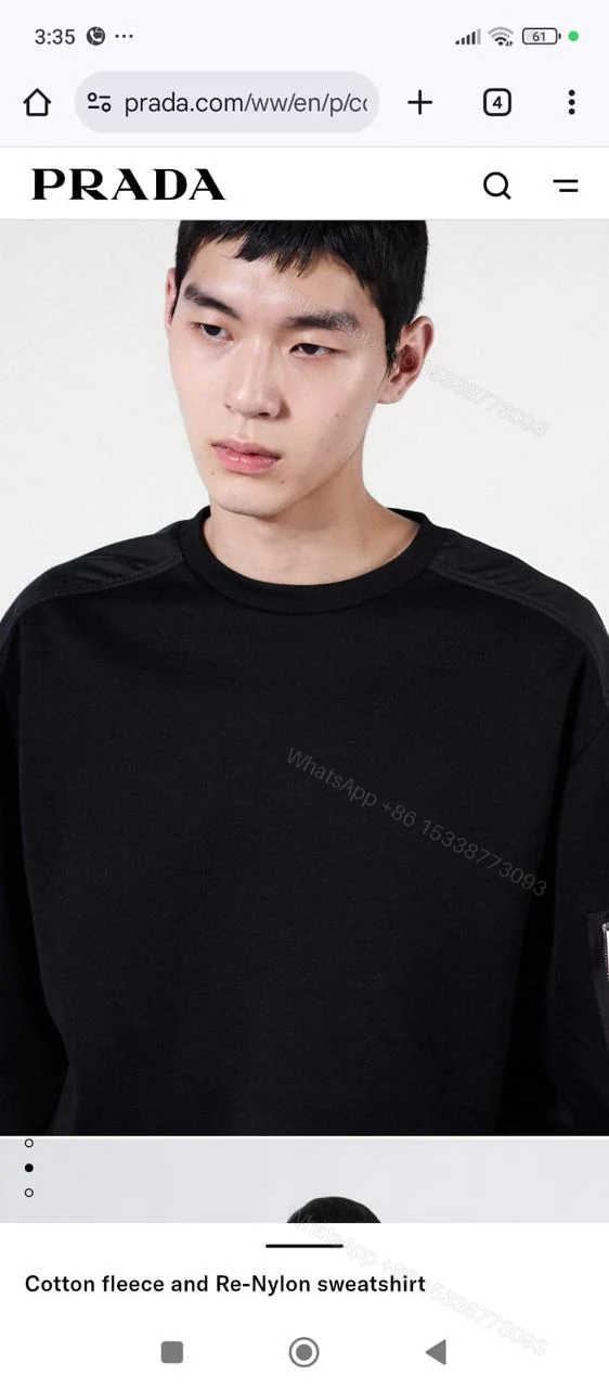 View 11 of First Copy Prada Sweatshirt for Men