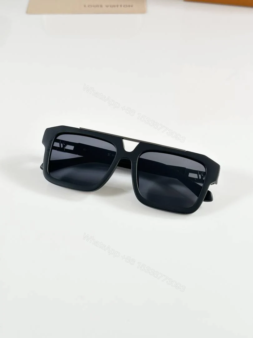 View 3 of First Copy Louis Vuitton 121 Matt Black Sunglasses