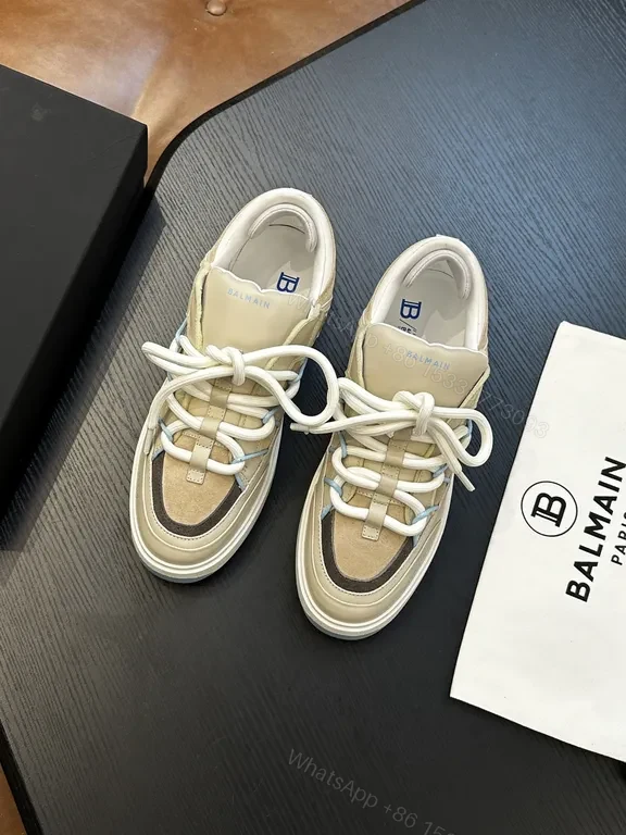 View 8 of Neutral Blend High-Top Sneakers: Luxe Texture & Comfort
