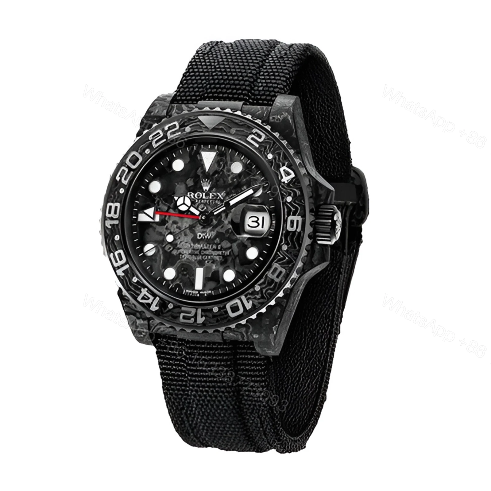 View 2 of Rolex DiW NTPT Carbon Replica