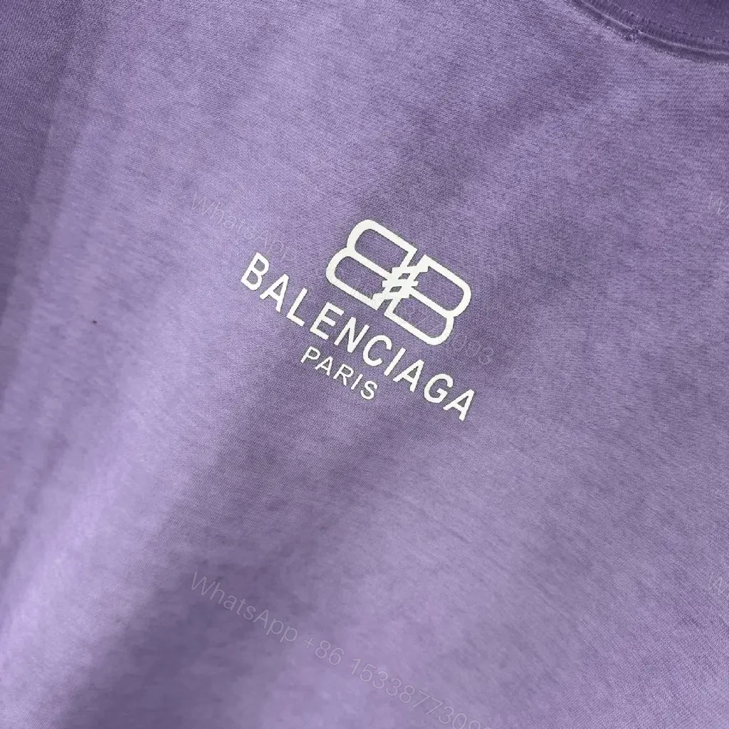 View 8 of Lavender Cotton Tee Dress | Relaxed, Embroidered Signature