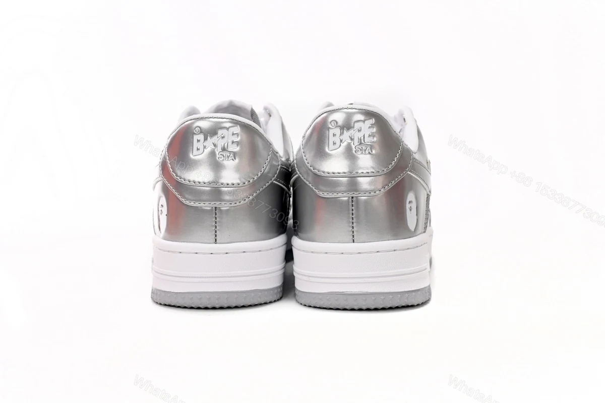 View 6 of A Bathing Ape Bape Sta Low Silver 1H73 191 921