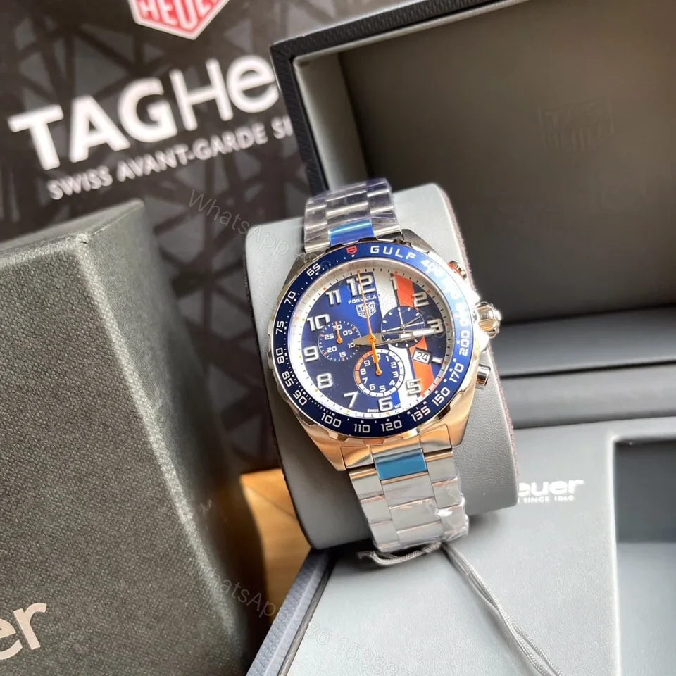 View 9 of TAG Heuer Formula 1 Chronograph Quartz 43 Stainless Steel CalfAlcantara CAZ101N.FC8243