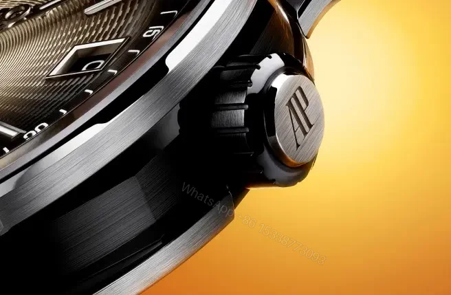 View 6 of V9 Factory Audemars Piguet CODE 11.59 Stainless Steel Watch with Smoked Dial and Fabric Strap – 41mm