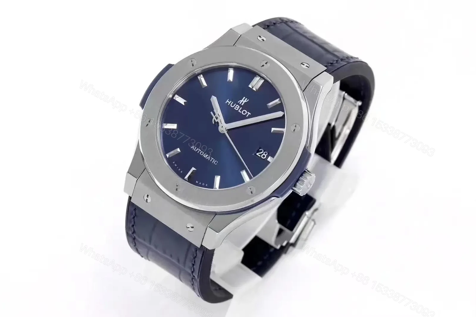 View 4 of Hublot Classic Fusion Blue Dial Titanium Watch 45mm Automatic