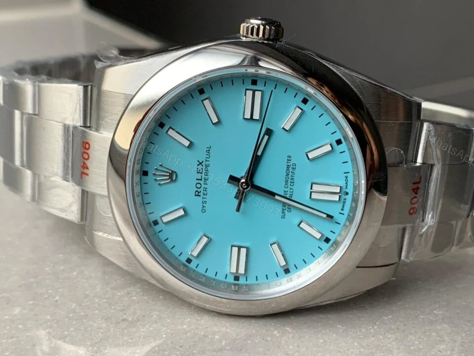 View 2 of EW FACTORY 1:1 Rolex OYSTER PERPETUAL TURQUOISE DIAL 41MM Asian A3230
