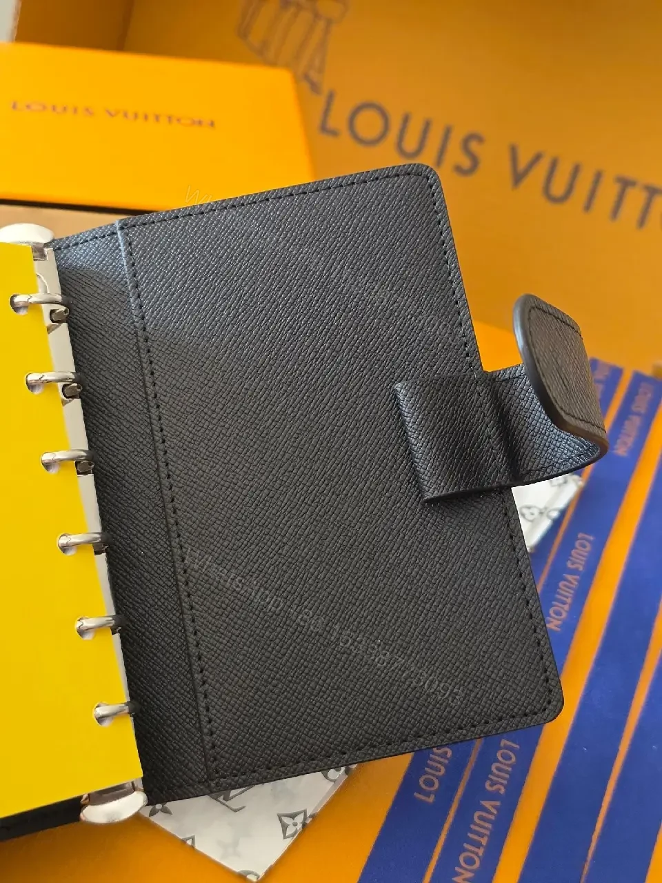 View 7 of Compact Black Leather Wallet – Signature Detail, Everyday Luxury