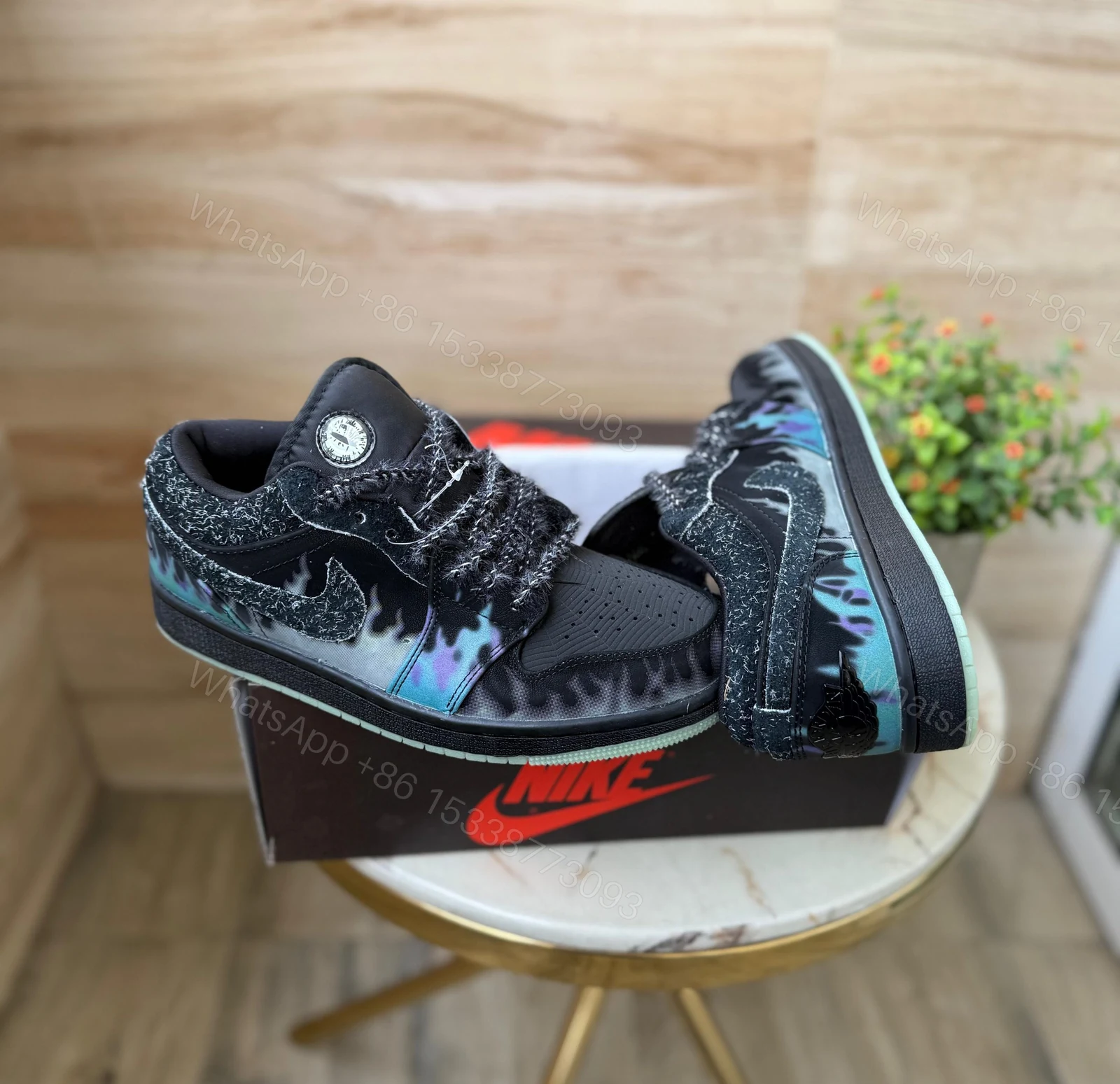 View 3 of BUY AIR JORDANS 1 FIRST COPY HALLOWEEN BLACK CAT MEN’S SNEAKERS