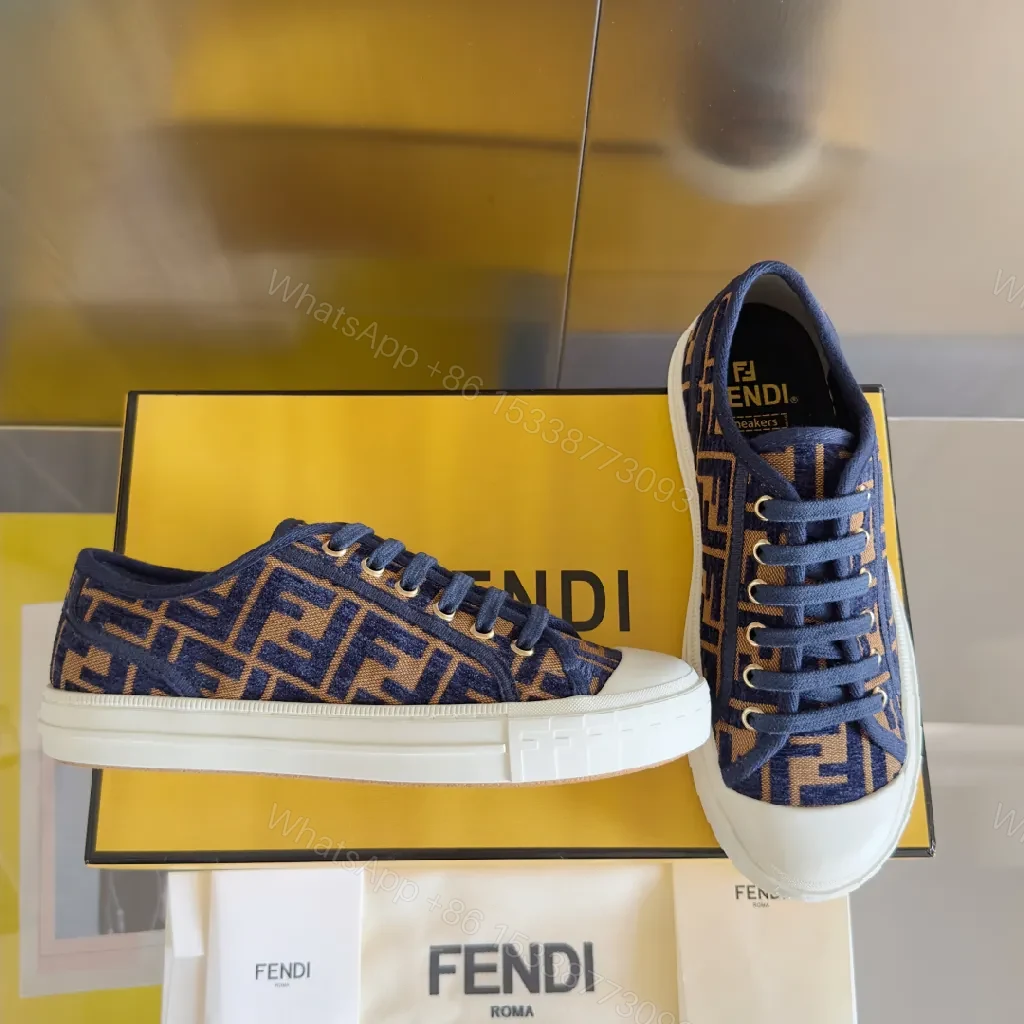 View 8 of Bold Texture Casual Luxury Sneakers with Monogram Pattern
