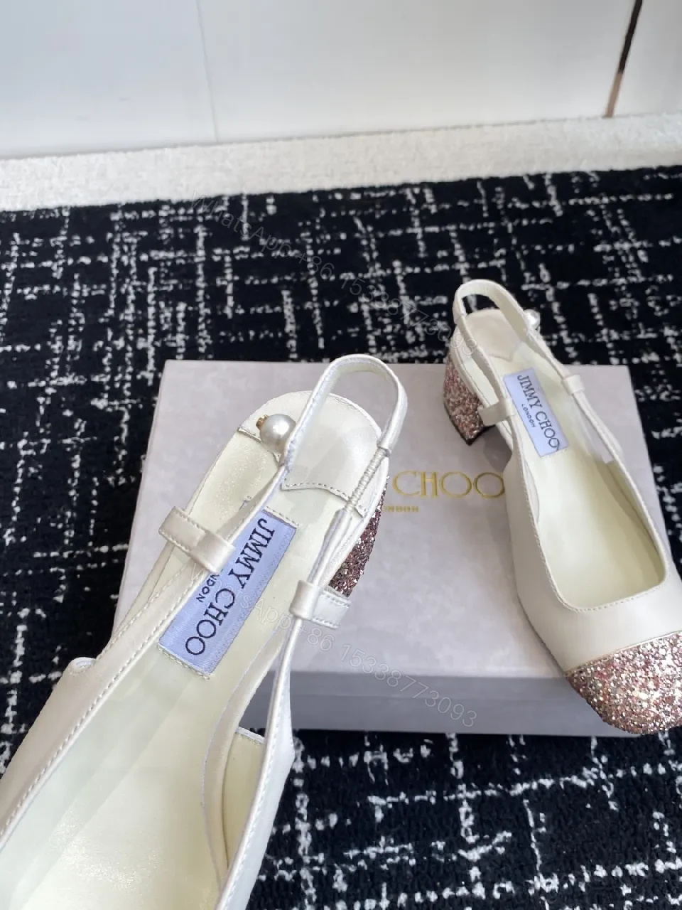 View 4 of Ivory + Glitter Toe + Slingback + All-Day Comfort + Shoes