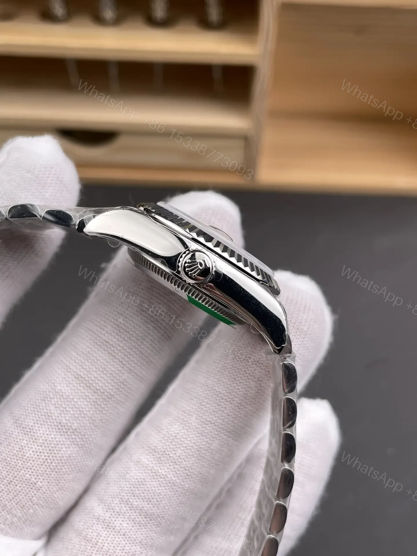 View 4 of Rolex Datejust 28 Stainless Steel Fluted Jubilee MOP 178274-0042
