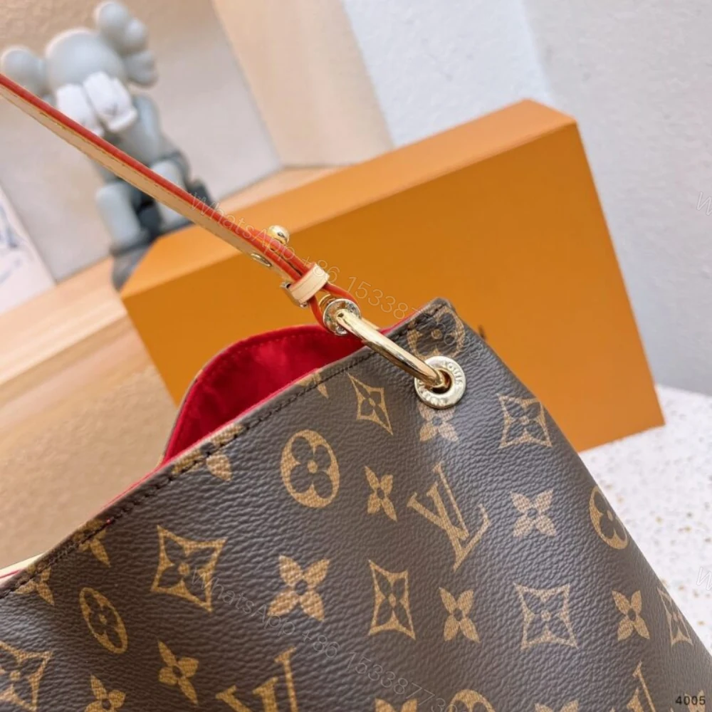 View 6 of Louis Vuitton Graceful PM Monogram Canvas Red 35Cm