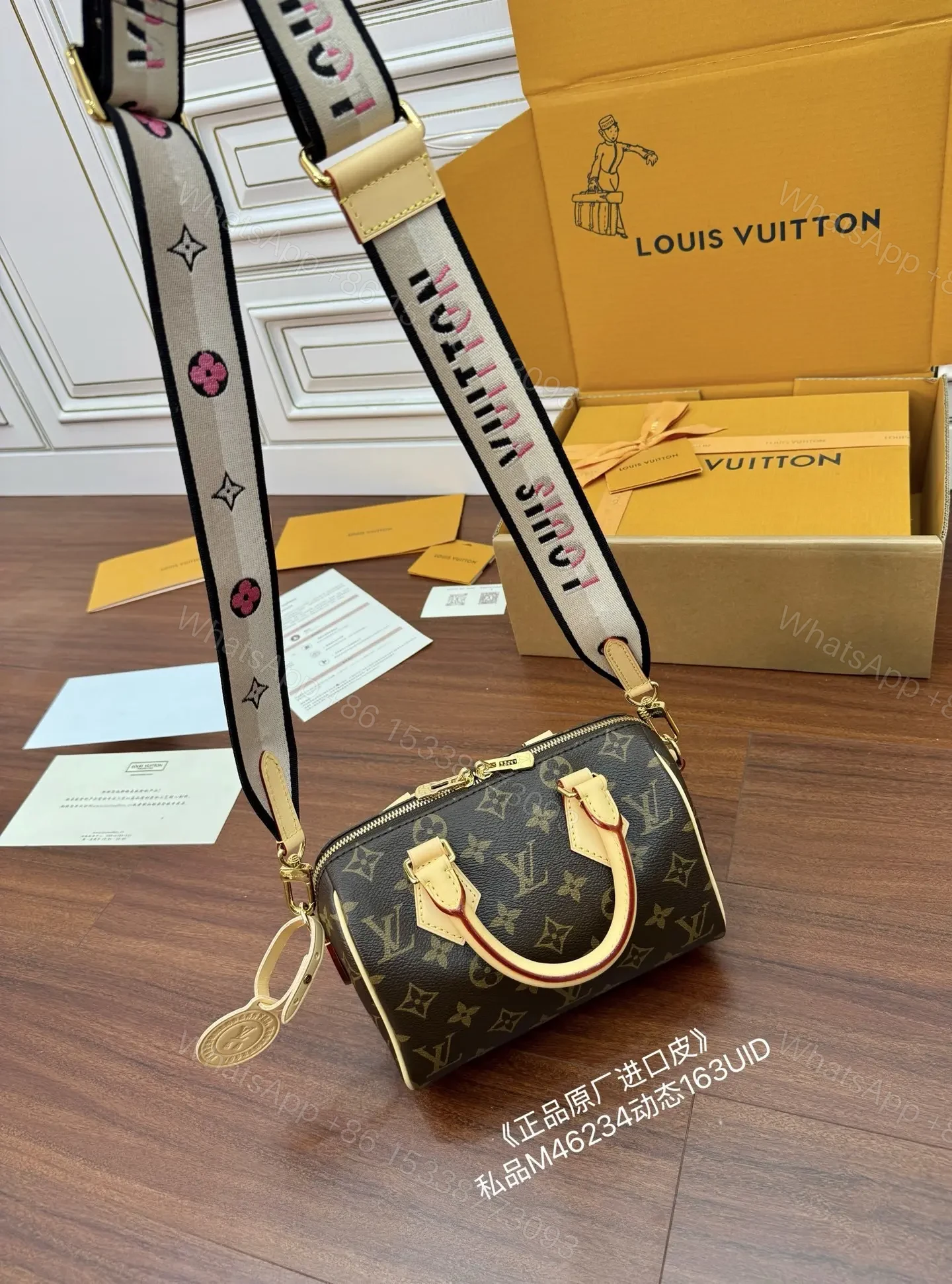 View 4 of Louis Vuitton Speedy Bandoulière 20 in Monogram