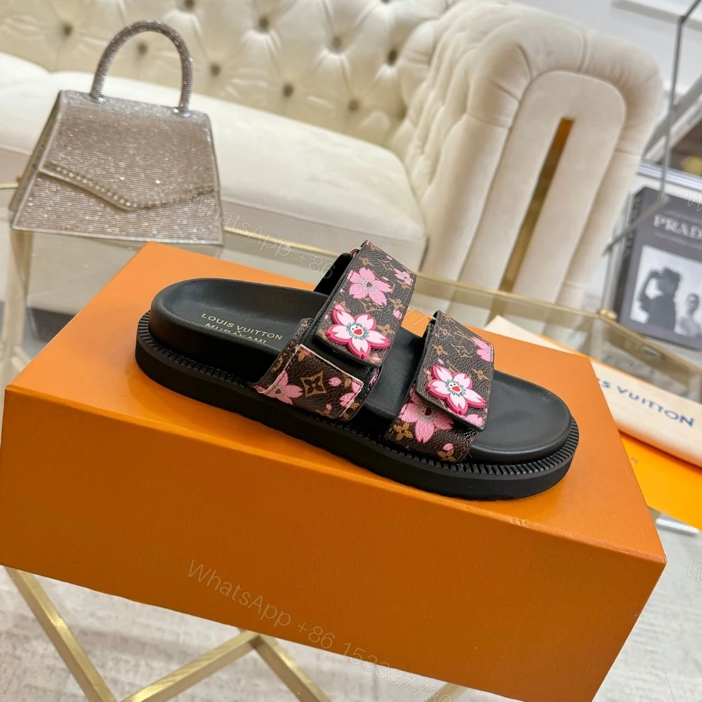View 6 of LOUIS VUITTON X MURAKAMI LV SUNSET FLAT COMFORT MULE SAKURA BROWN 1AGVYY