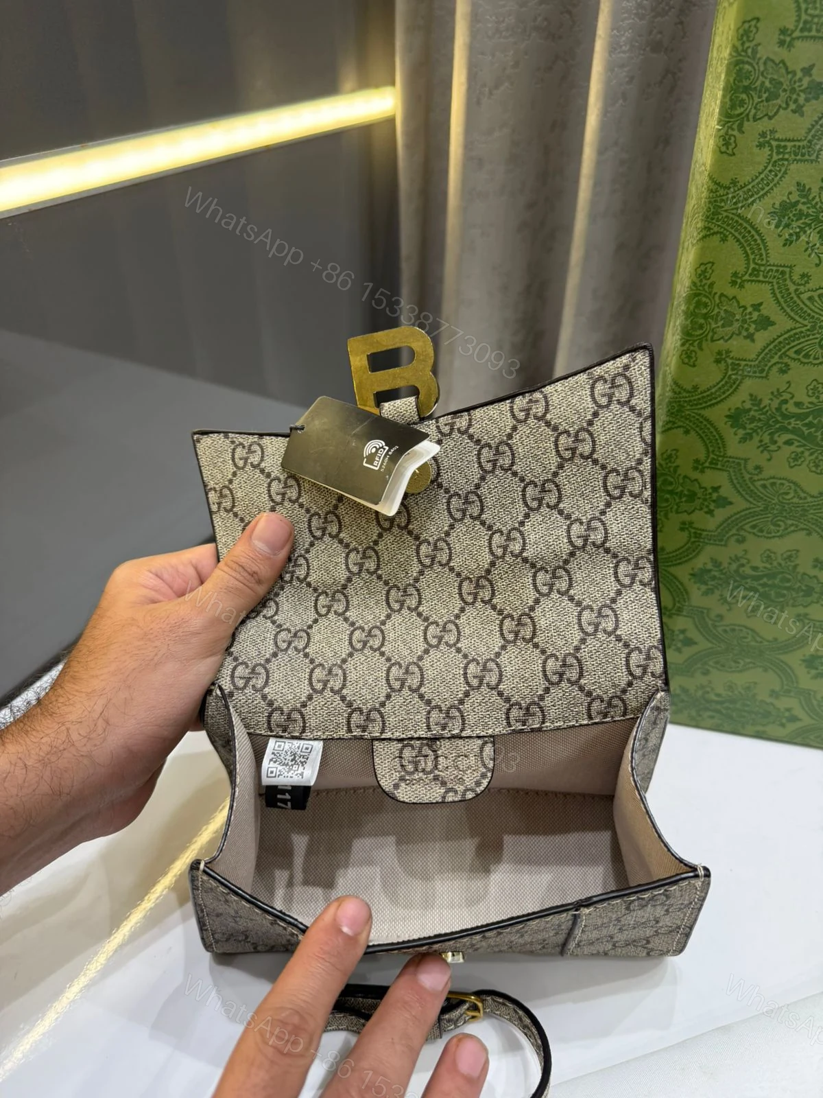 View 7 of FIRST COPY GUCCI BALENCIAGA MONOGRAM 3 PIECE GIFT SET COMBO