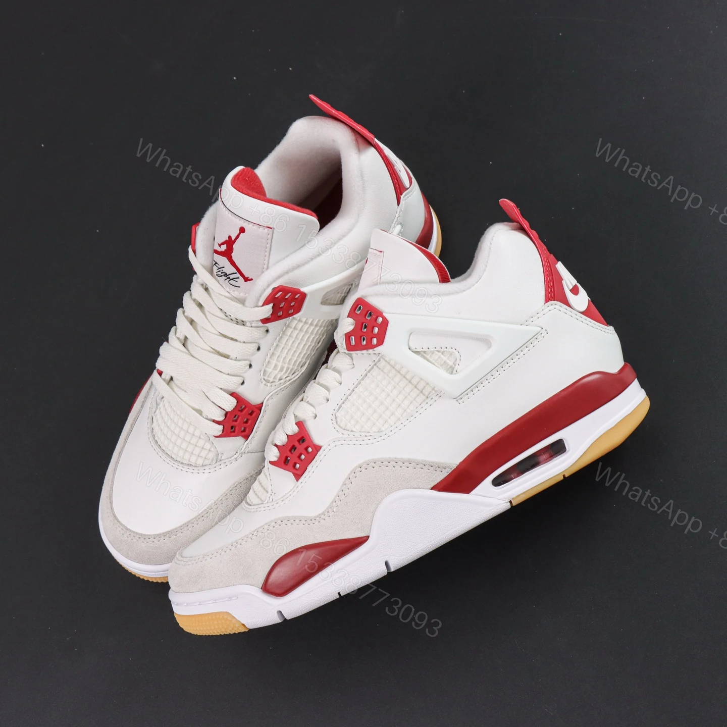 View 7 of Nike SB x Air Jordan 4 Retro SP “Varsity Red” Reps