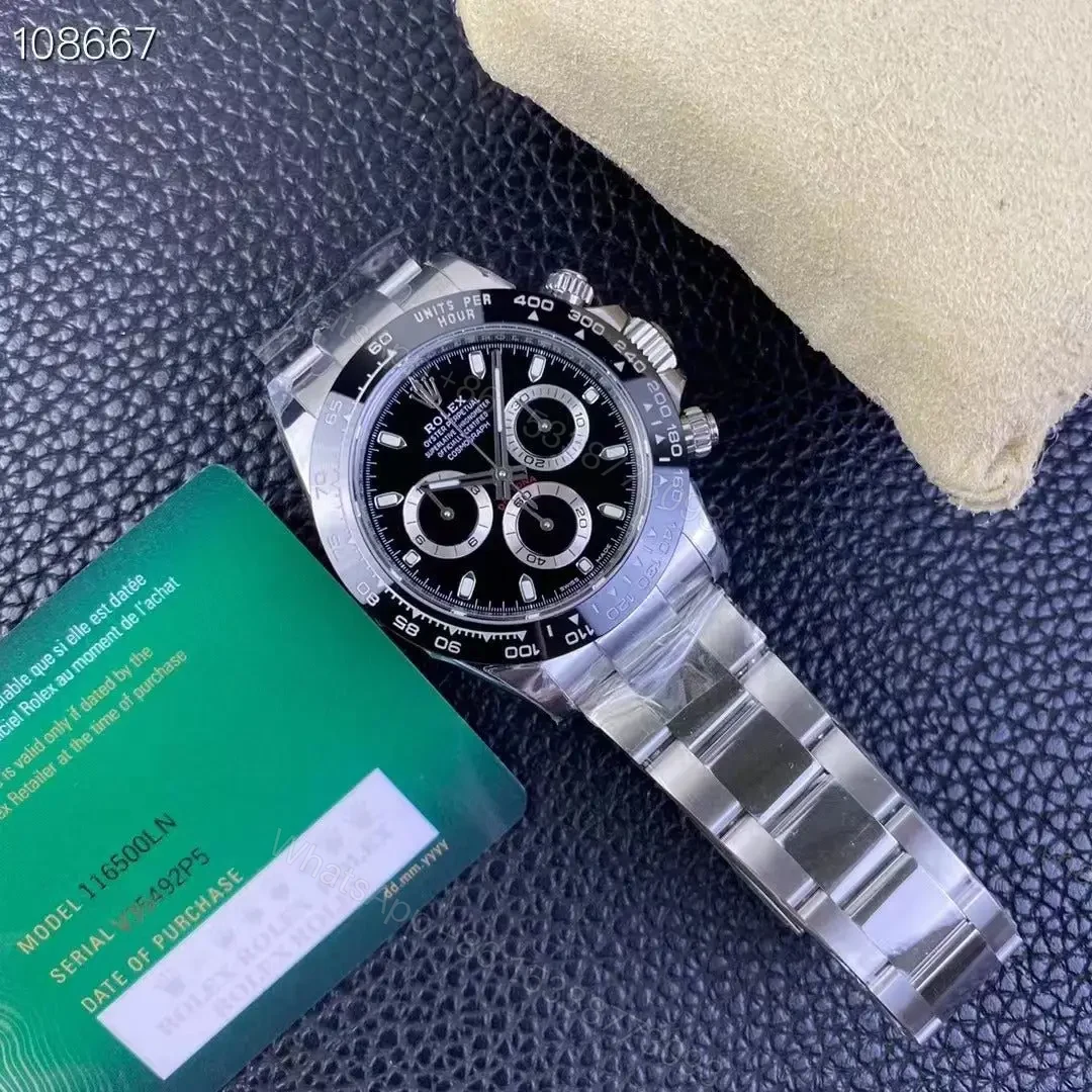 View 6 of Replica Rolex Daytona 116500LN Silver Black