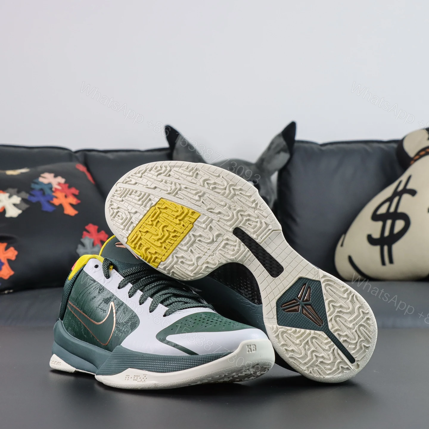 View 3 of Kobe 5 Protro “EYBL Forest Green” Reps