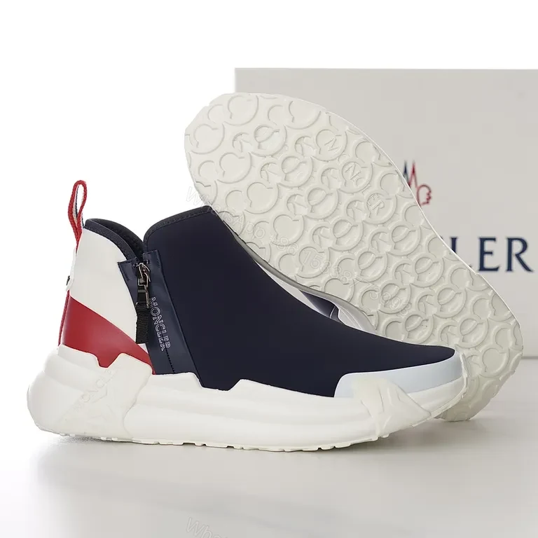 View 5 of Color-Blocked Luxe High-Top Sneakers with Comfort