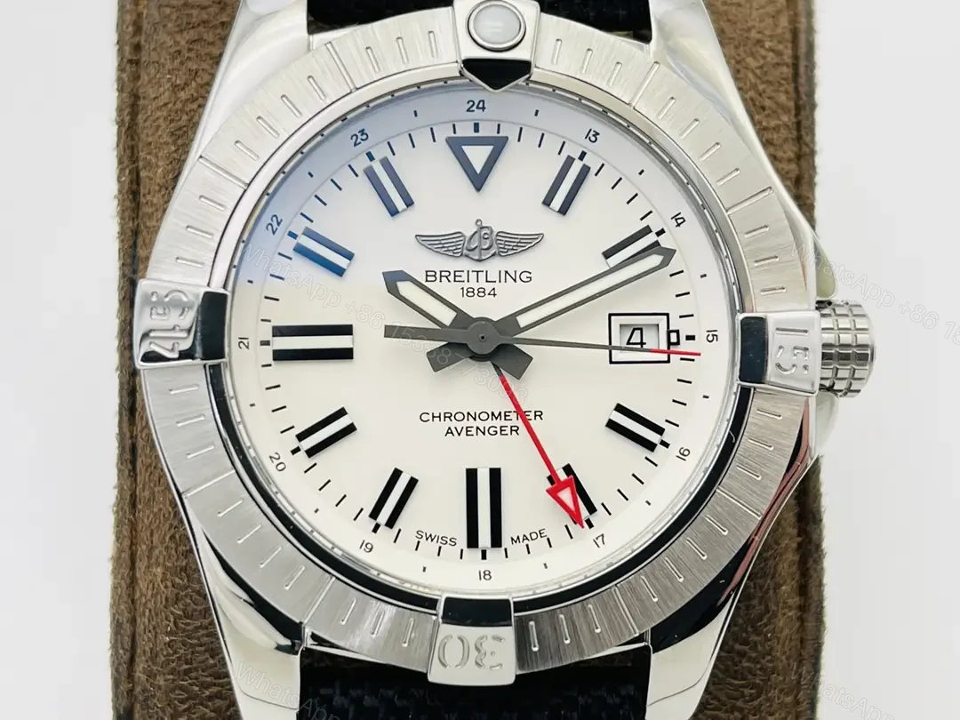 View 4 of Fake Breitling Colt 36 White Dial Premium Fabric Strap 36MM BREITLING-COLT-WHT-FAB-36