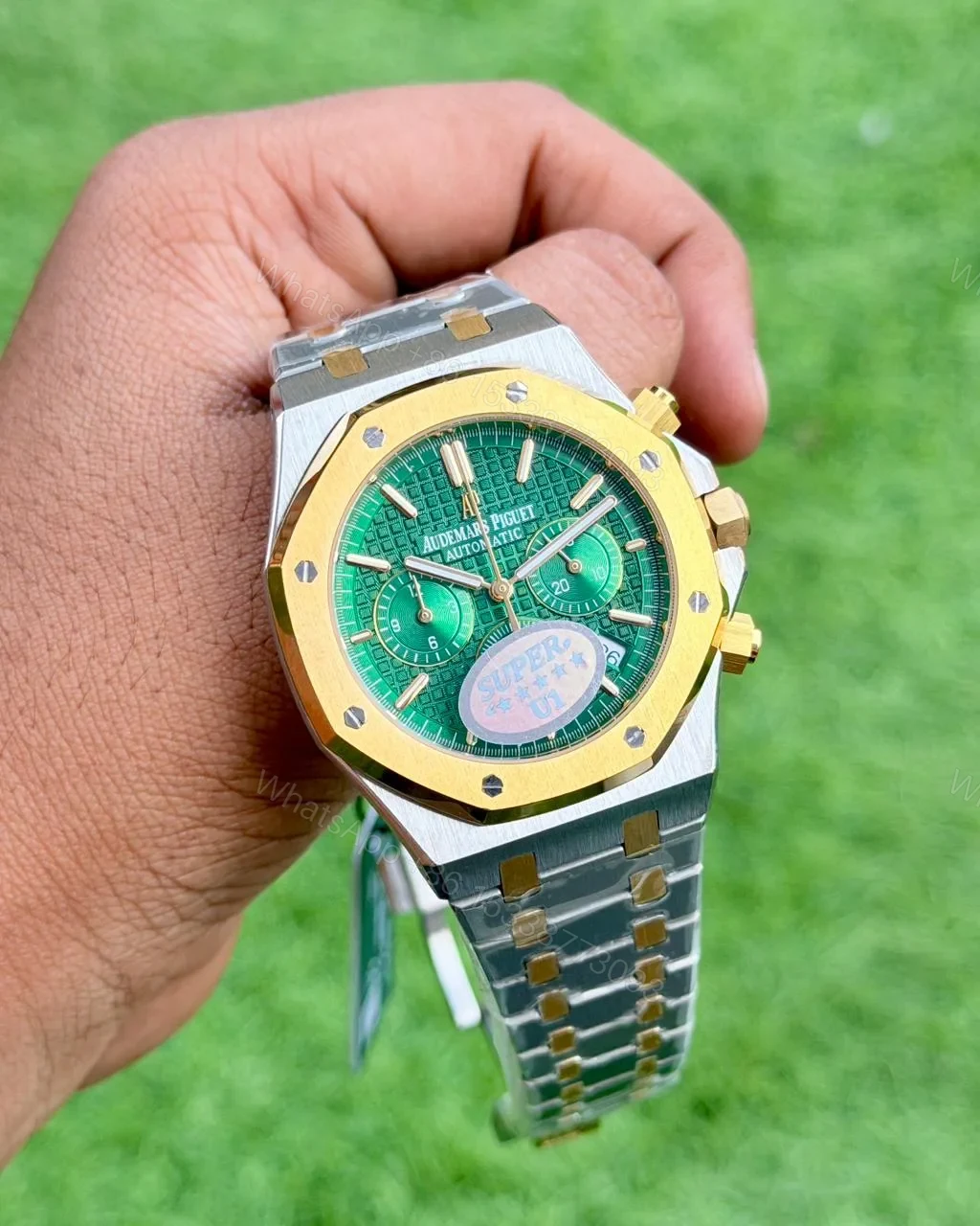 View 3 of Audemars Piguet Green Dial Royal Oak Chronograph