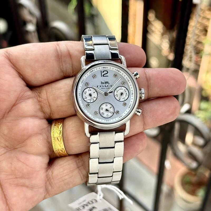 Coach CO14502942 White Dial Stainless Steel 35mm Chronograph — view 1