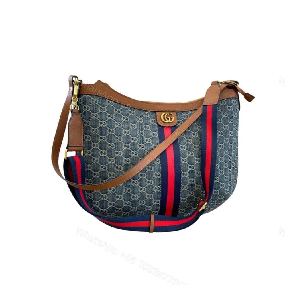 Gucci Ophidia Small Shoulder Bag Blue Denim 42Cm — view 1