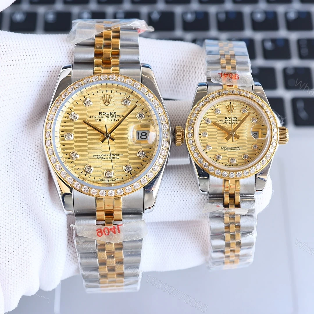 View 2 of Rolex Oyster Datejust Oystersteel Golden Flip Dial With Dimond Around 36Mm