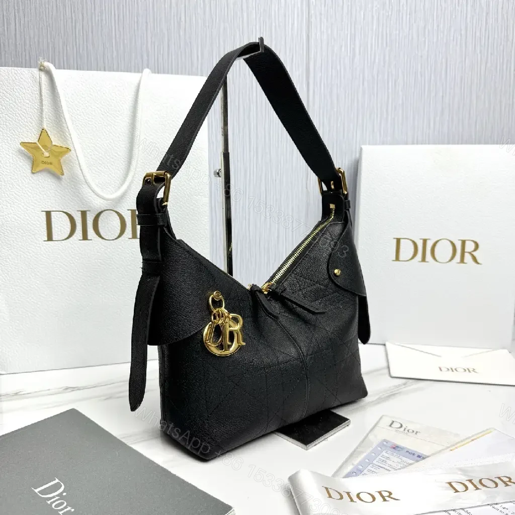 View 5 of Chic Structured Mini Bag Black Quilted Leather Gold Hardware
