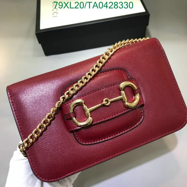 View 7 of Gucci Red Horsebit 1955 Shoulder Bag Quality Knockoff FJ92RP