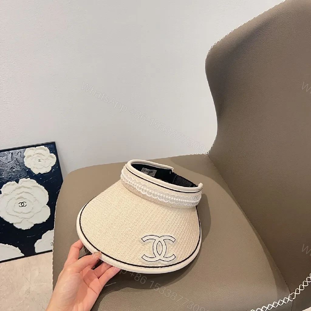 View 7 of Pearl Trim Visor — Modern Couture Comfort Sun Shield
