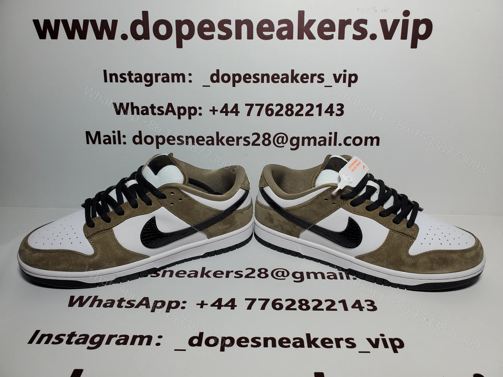 View 2 of Nike SB Dunk Low Trail White Brown 304292-102