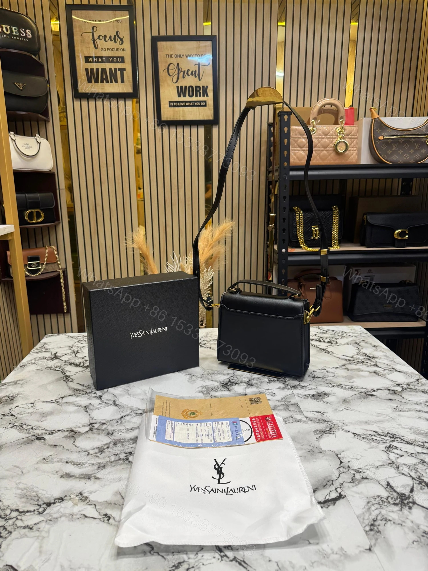 View 6 of FIRST COPY Yves Saint Laurent YSL Cassandra Top Handle Bag