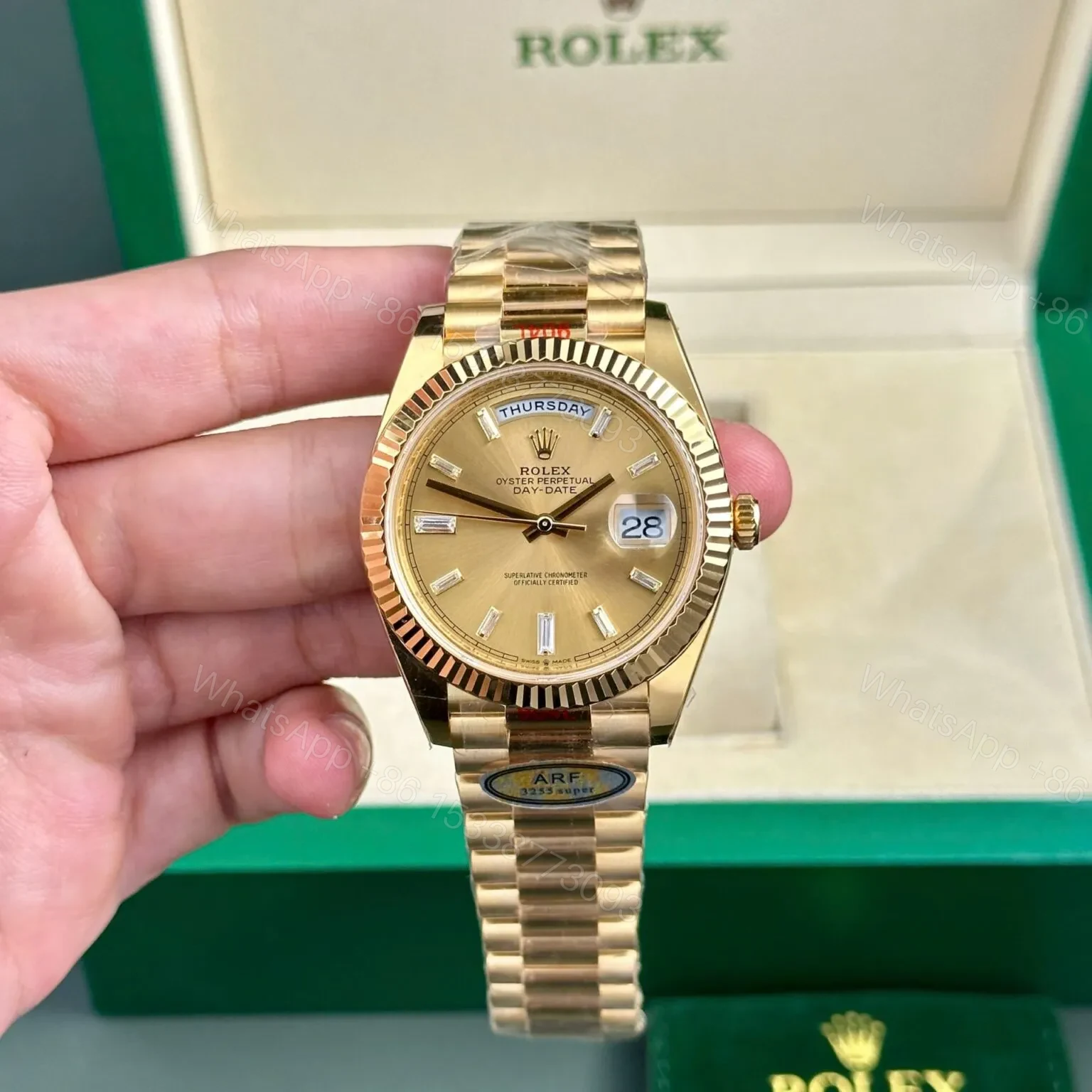 View 2 of Superclone Rolex Day-Date II Champagne Dial 228238 40 mm