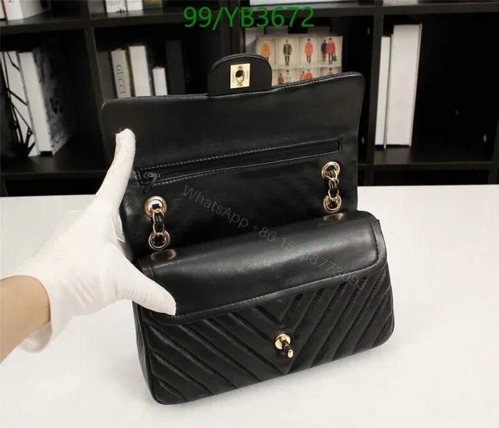 View 10 of Chanel Chevron Quilted Mini Rectangular Flap Bag – Black Leather