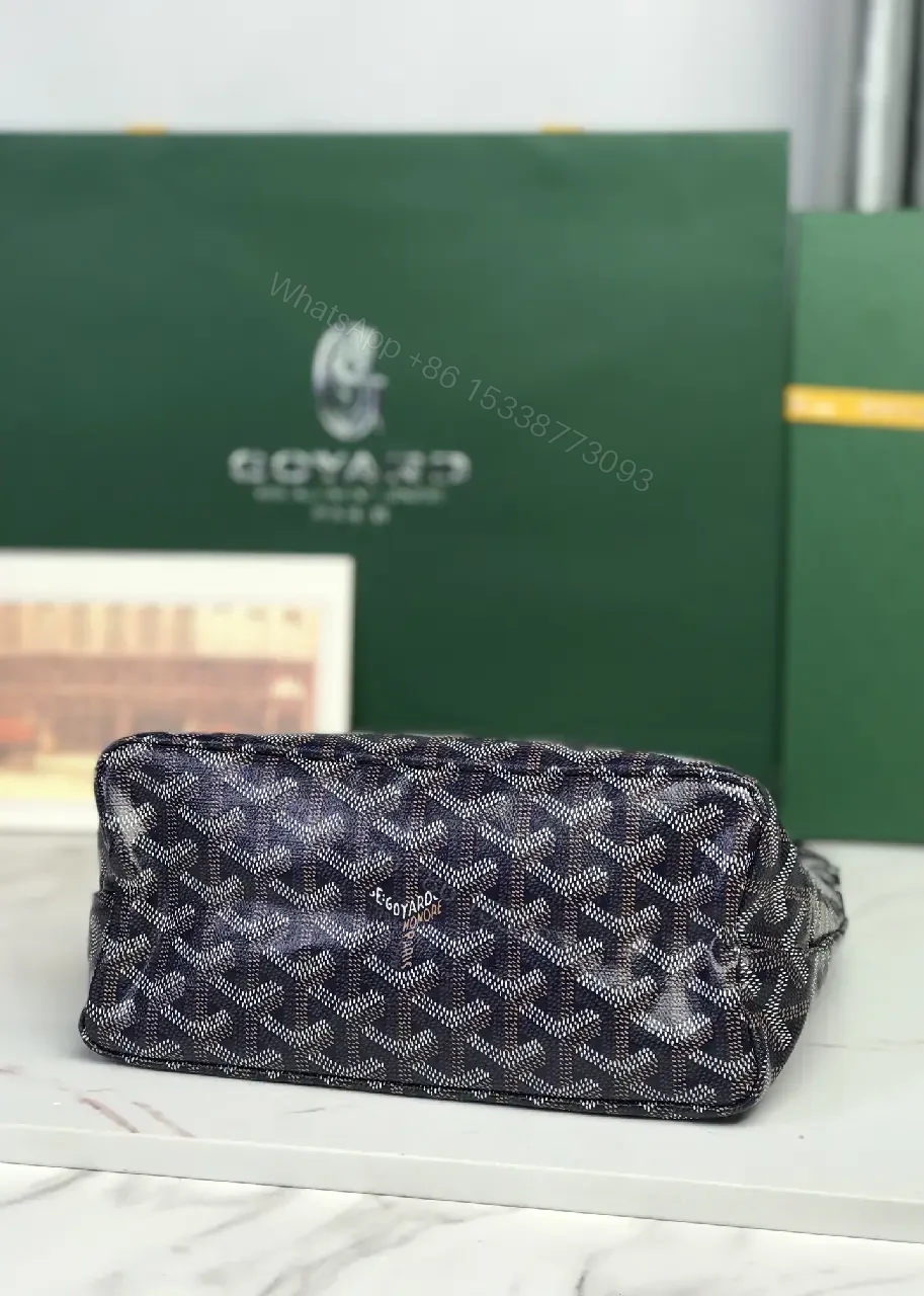 View 3 of Structured Patterned Shoulder Bag: Chevron Weave, Leather Trim