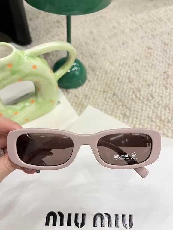 View 6 of Chic White Frames Sunglasses â€“ Modern Minimalist, Polarized UV
